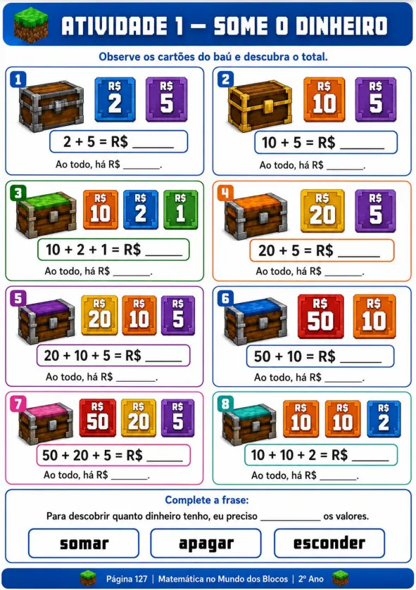 Actividad matemática — 3.º de primaria, multiplicación